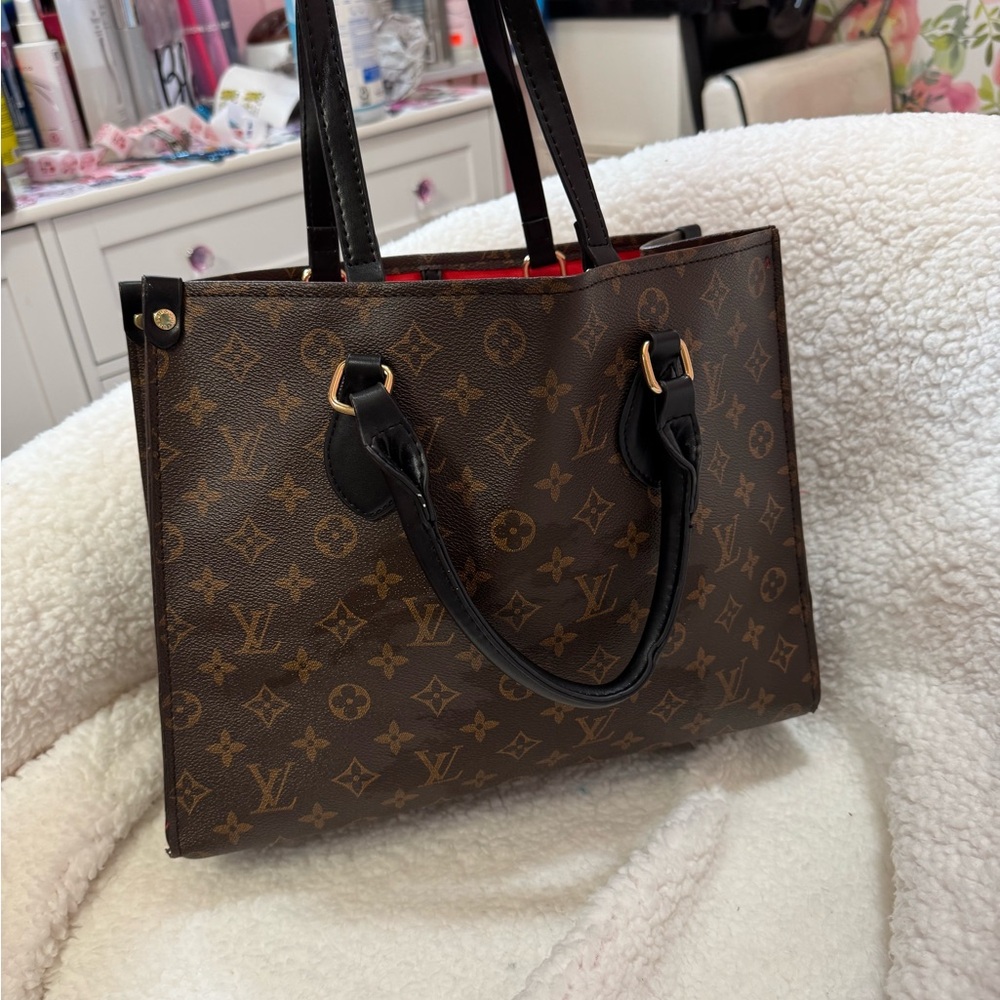 Source Unknown Multicolor Portrait Tote Bag NWT - image 2